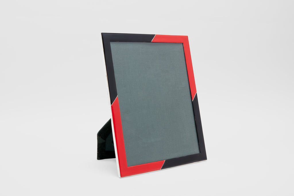 Sterling & Enamel Photo Frame