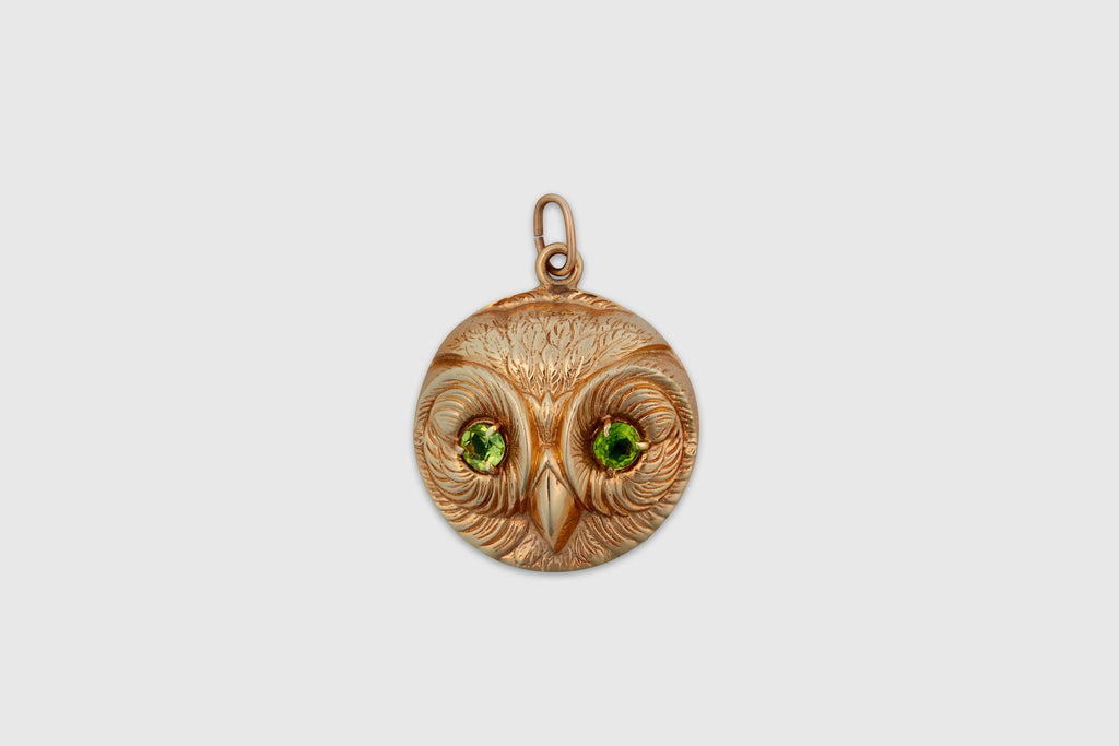 14 Carat Owl Pendant