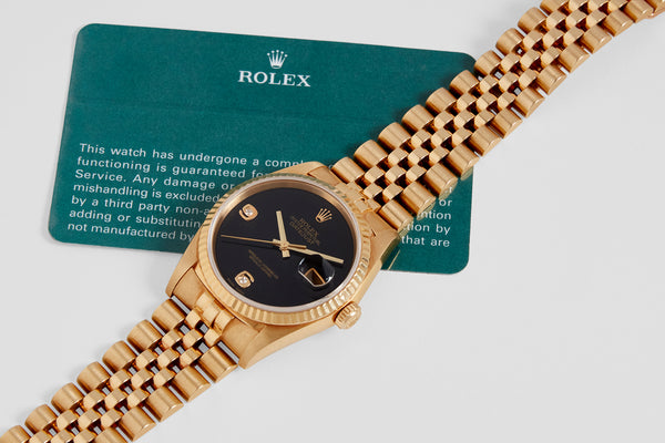 Rolex clearance onyx datejust