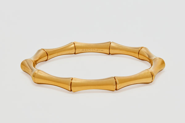 18 Carat Yellow Gold Gucci Bamboo Cuff – Foundwell