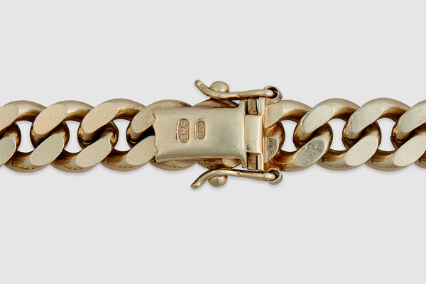 14k Green Gold Soft Curb Link Bracelet – Foundwell