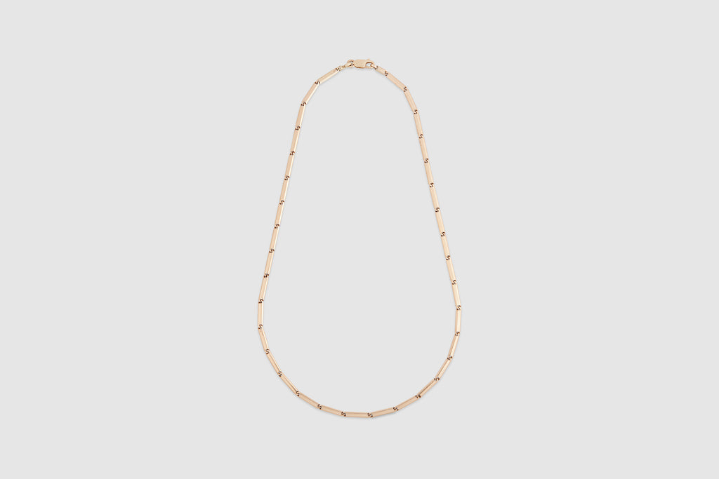 14k Yellow Gold Bar Link Chain