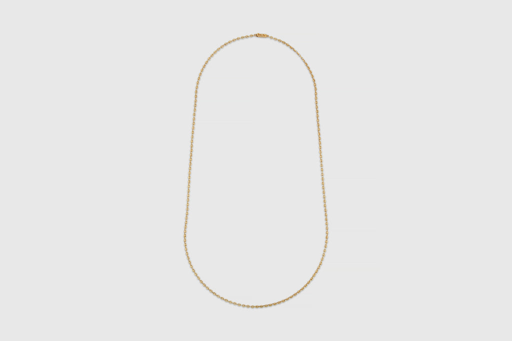 14 Carat Green Gold Coffee Bean Chain