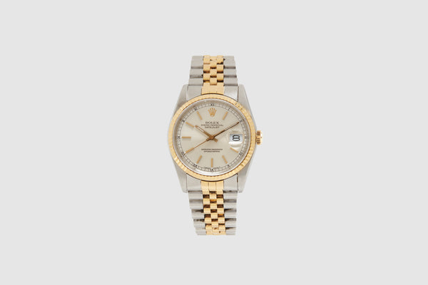 Rolex Two Tone Oyster Perpetual Datejust Full Set 1988 Foundwell