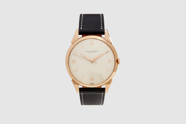 slim fit dress slacks IWC Yellow Gold Dress Watch Blue Soleil Dial main image 0