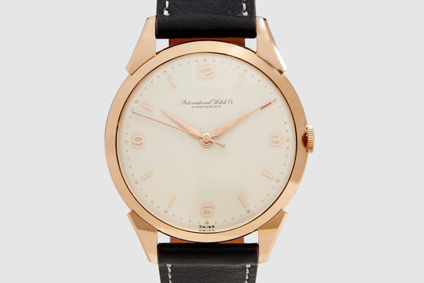 IWC Pink Gold Dress Watch Foundwell IWC Pink Gold Dress Watch Foundwell
