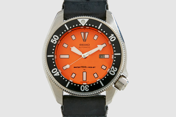 Orange Seiko Automatic 150M Dive Watch Foundwell