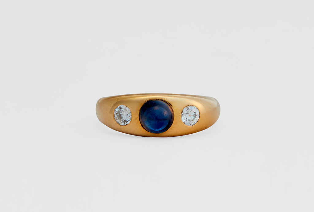 J. E. Caldwell 18 Carat Sapphire & Diamond Ring