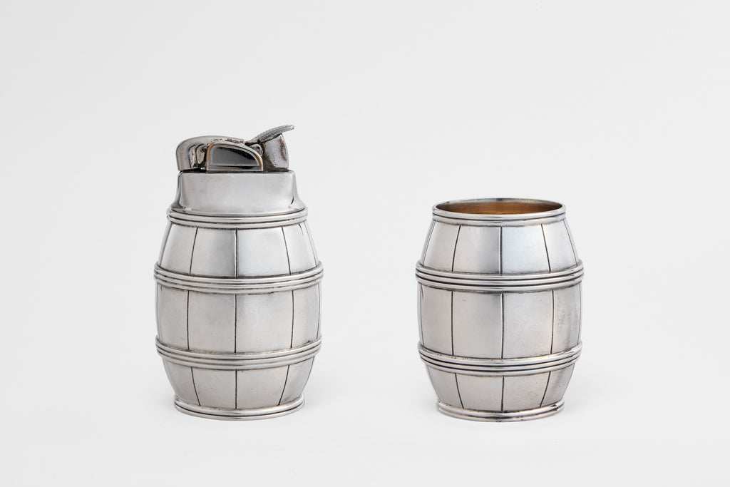 Tiffany & Co. Sterling Barrel Lighter & Pot