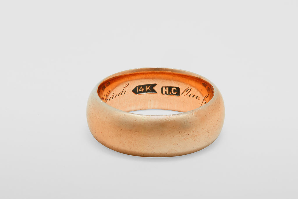 14 Carat Wide Gold Band