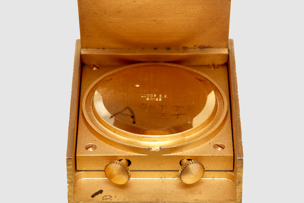 エルメス　トラベルアラームクロック　コンパクトミラー　セット Hermès Travel Alarm Clock – Foundwell