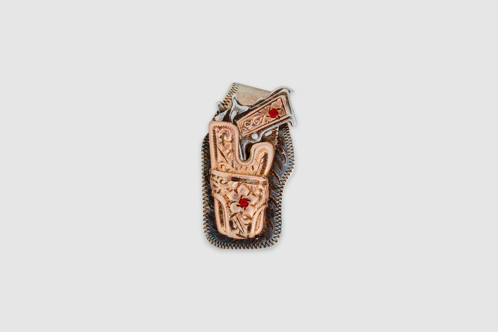 Sterling & Gold Colt Holster Pendant