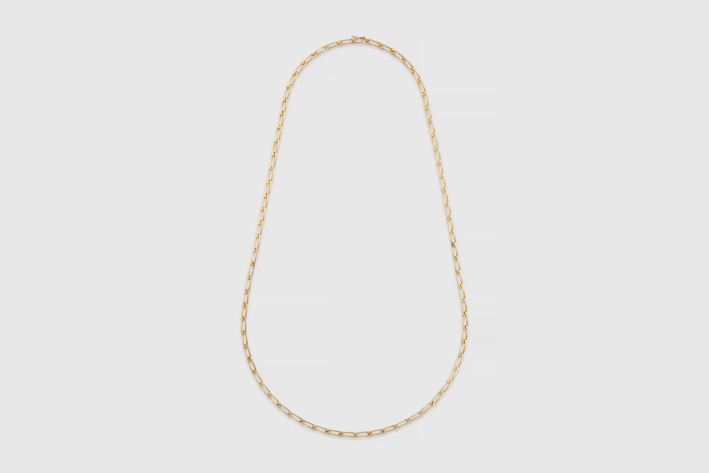 18 Carat Gold French Rectangle S Link Chain