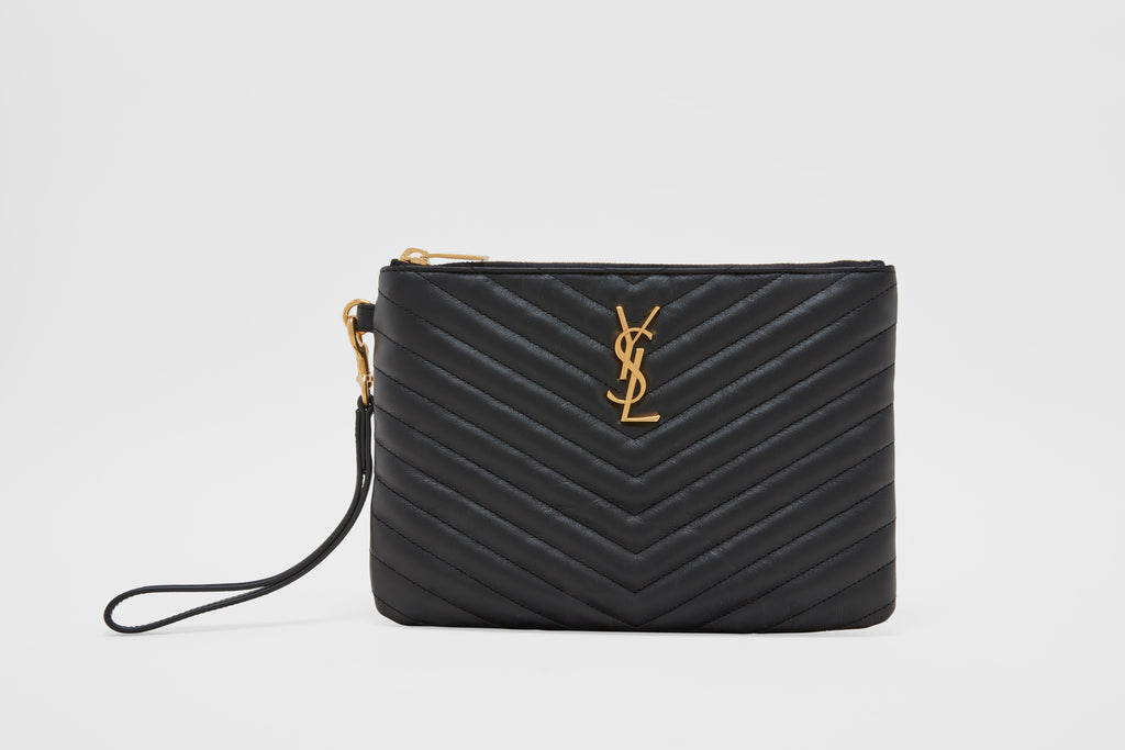 YSL Matelasse Qulited New Jolie Pouch Wristlet