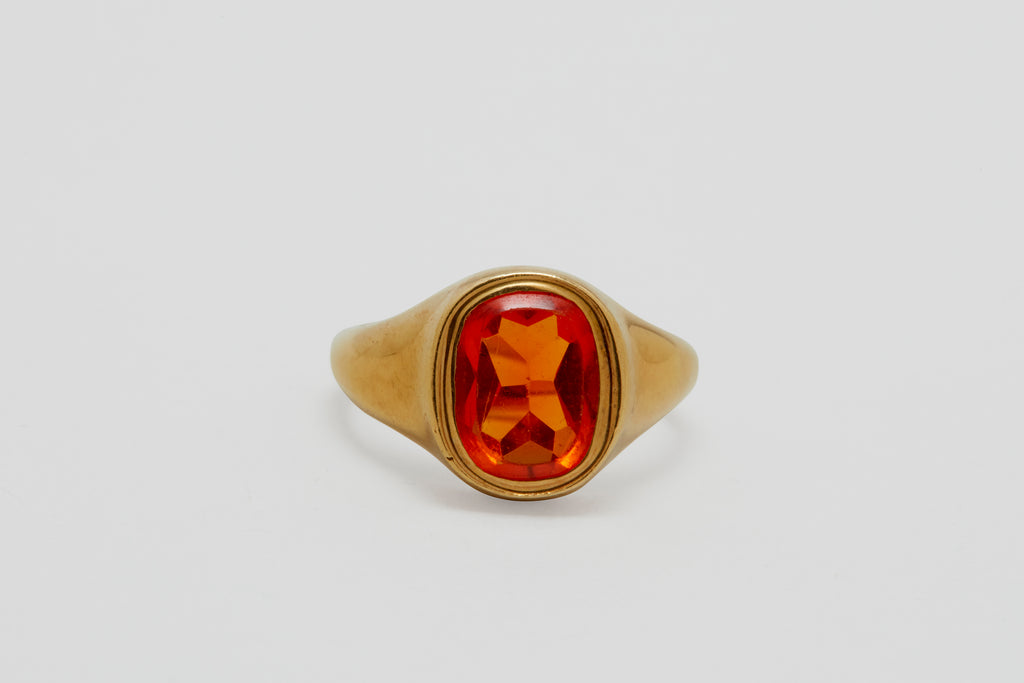 18k Fire Opal Ring