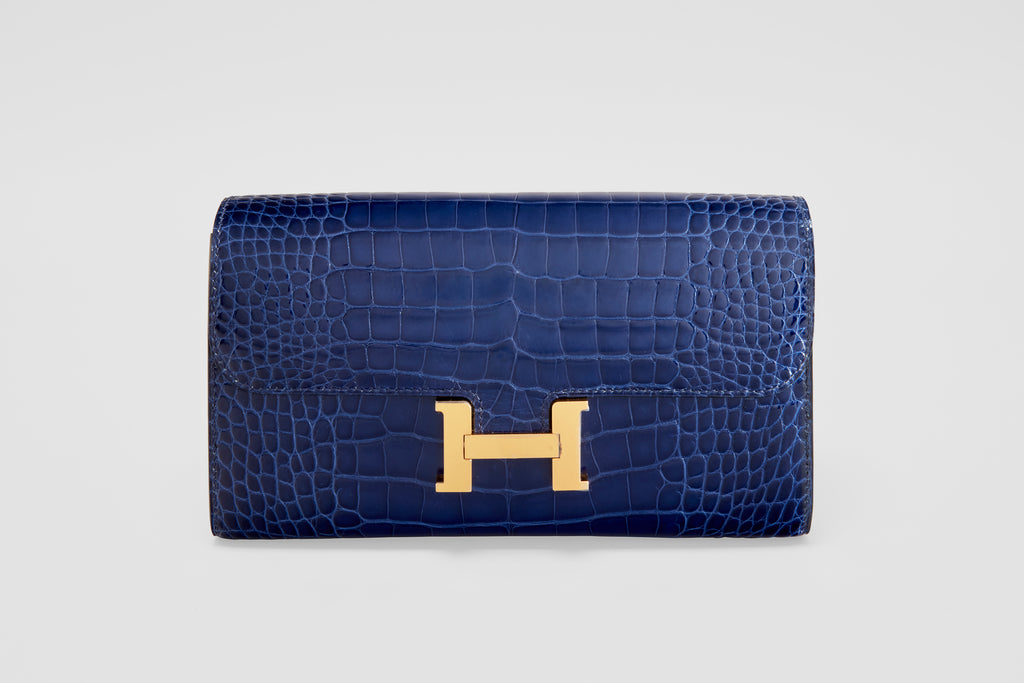 Hermès Constance Long Wallet Alligator Verso