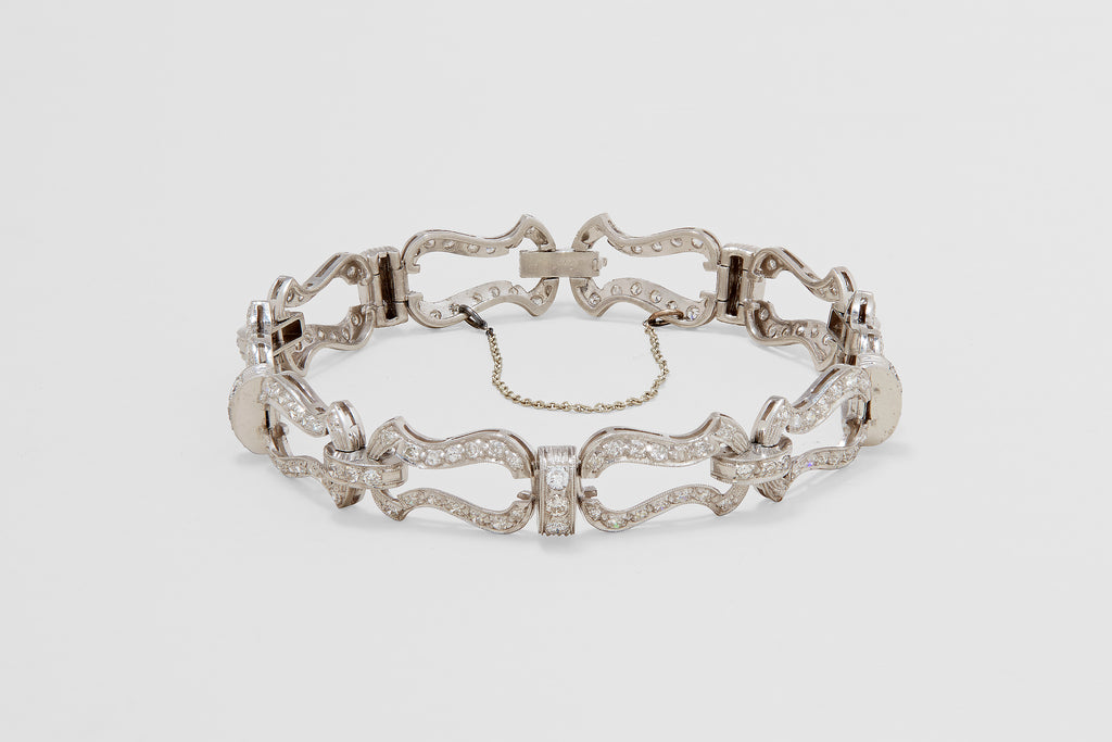 Platinum Art Deco Diamond Bracelet