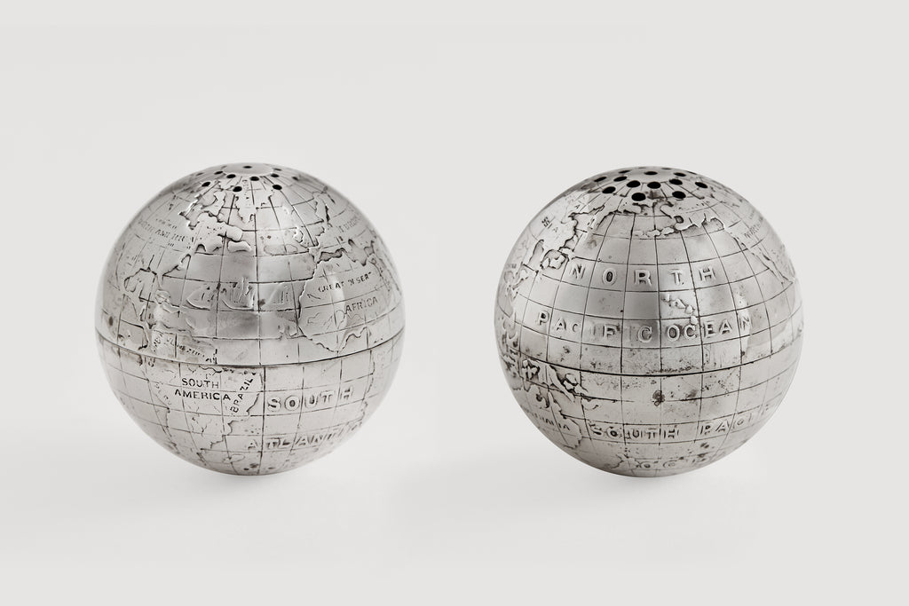 Sterling Globe Salt & Pepper