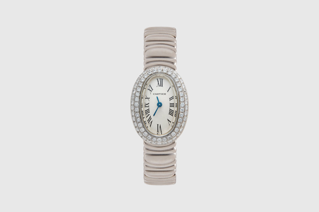 Cartier Mini Baignoire White Gold on Bracelet