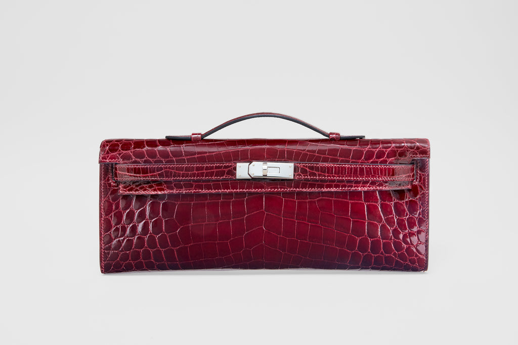Hermés Kelly Cut Shiny Niloticus Crocodile