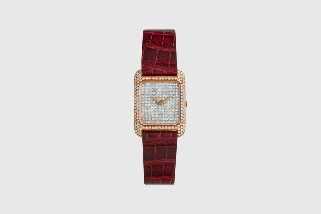 Vacheron Constantin Pavé Diamond Pink Gold Tank