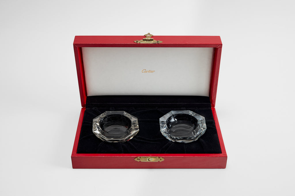 Boxed Pair of Cartier Ash Trays