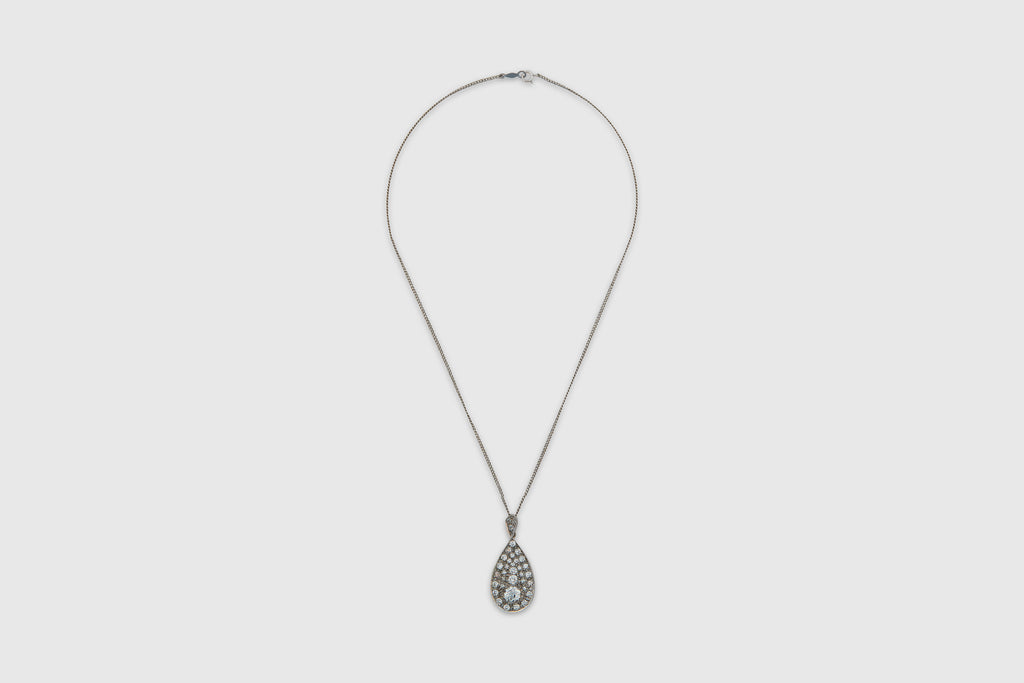 14 Carat White Gold Diamond Pendant