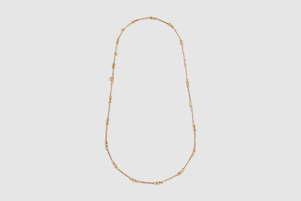 13 Carat Twisted Bar Link Necklace