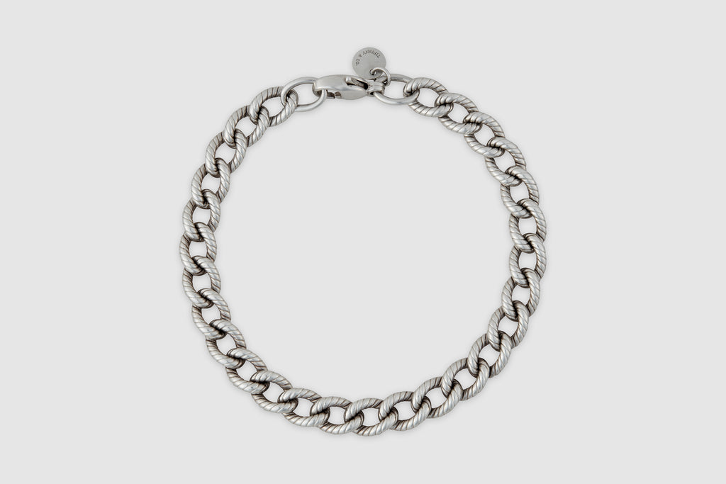 Tiffany & Co. Sterling Engraved Link Bracelet