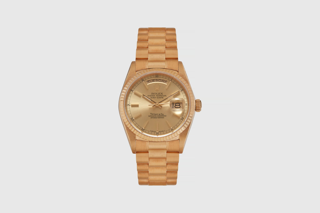 Rolex Oyster Perpetual Day Date "President" Tiffany & Co. Dial 1986