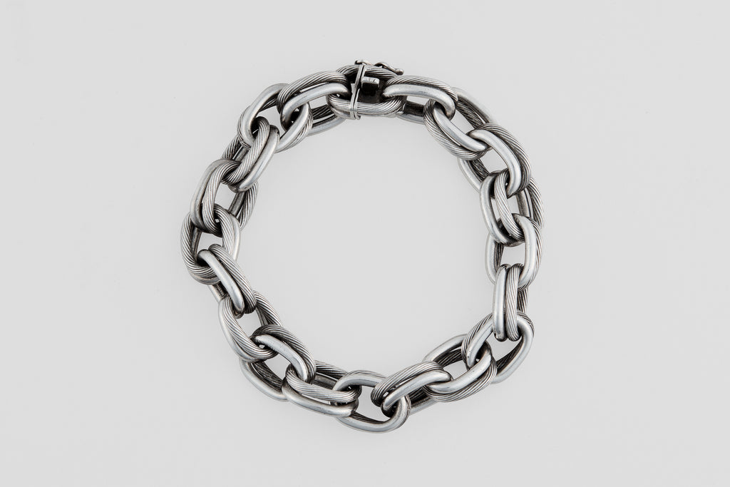 Hermès Sterling Link Bracelet