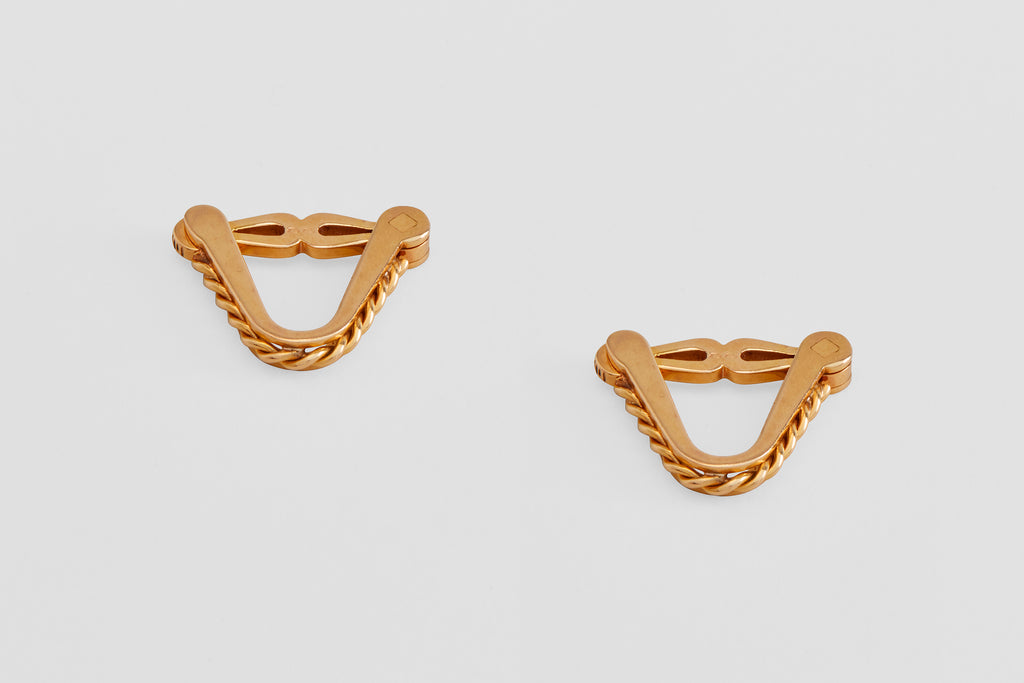 18k Braided Wrap Cufflinks