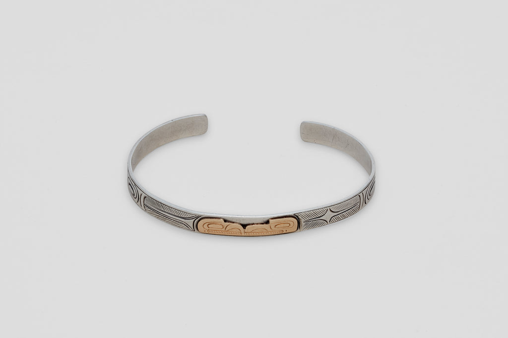 Northwestern Pacific Coast Gold Sterling Cuff
