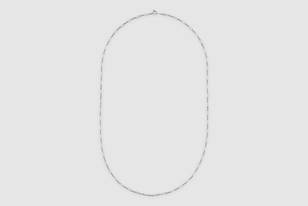 Hand-Made Oval & Circle Link Sterling Chain