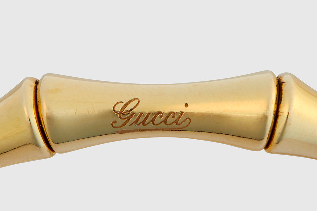 18 Carat Yellow Gold Gucci Bamboo Cuff – Foundwell