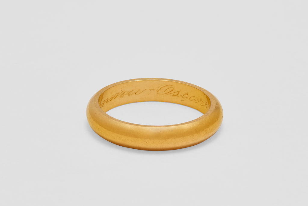 23 Carat Swedish Classic Wide Gold Band