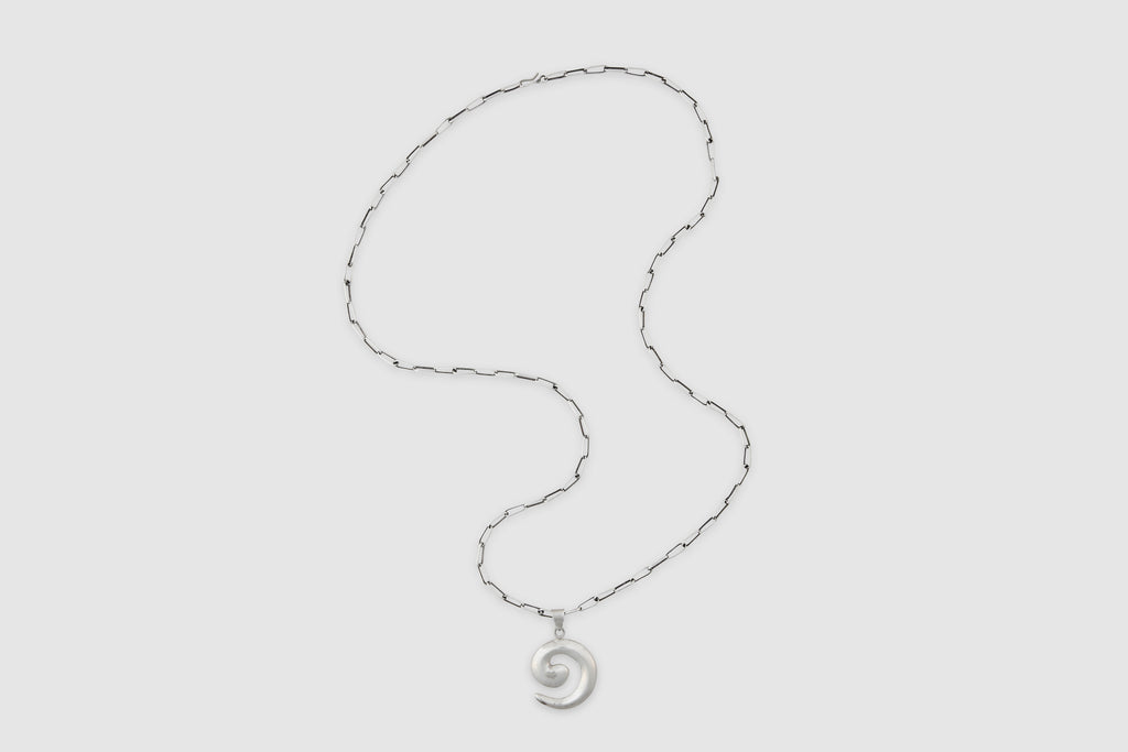 Hand-Made Sterling Chain Spiral of Evolution