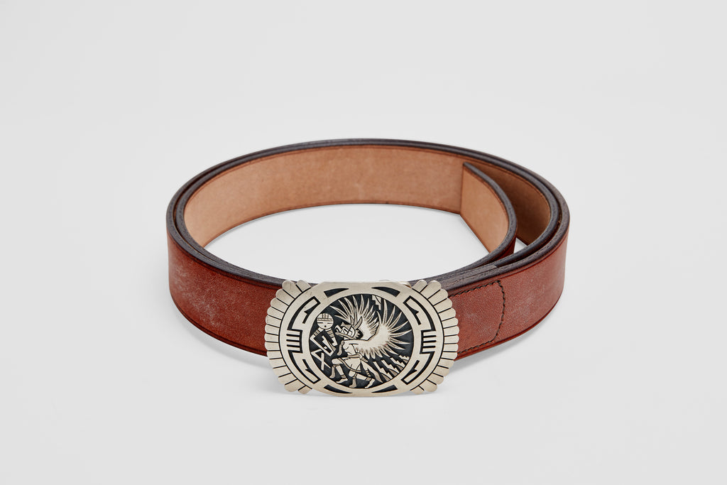 Hopi Sterling Overlay Belt