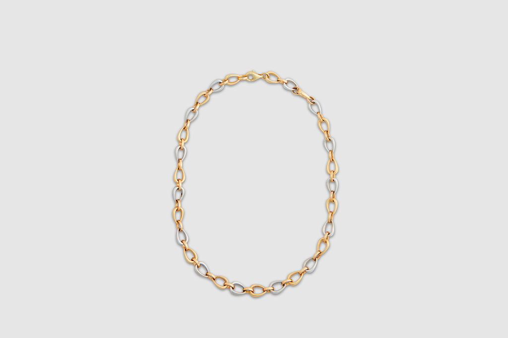 14k Yellow & White Gold Open Link Chain