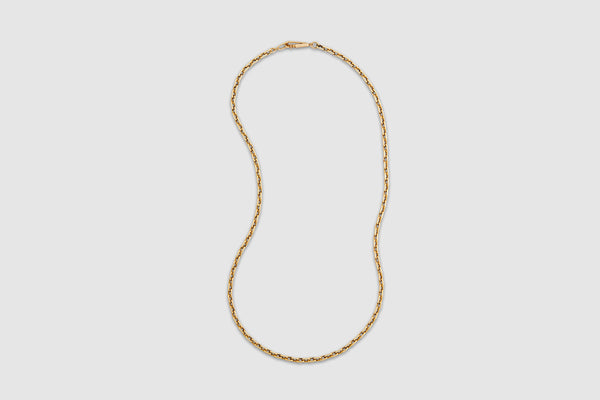 Yellow Gold Angular Anchor Link Chain – Foundwell