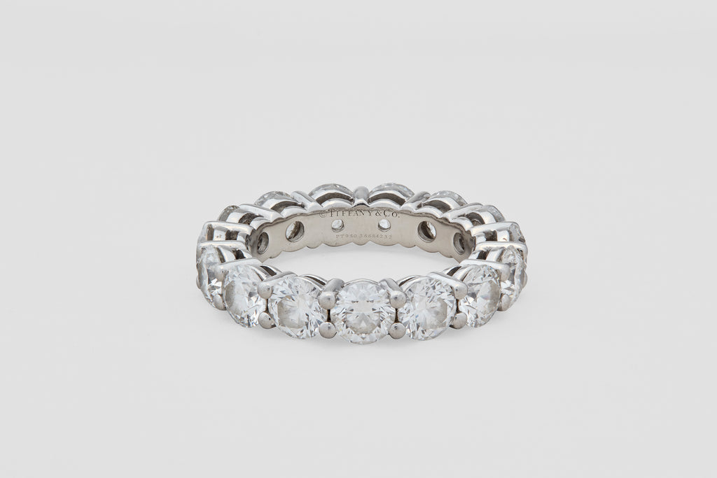 Tiffany & Co. Platinum Diamond Forever Eternity Band