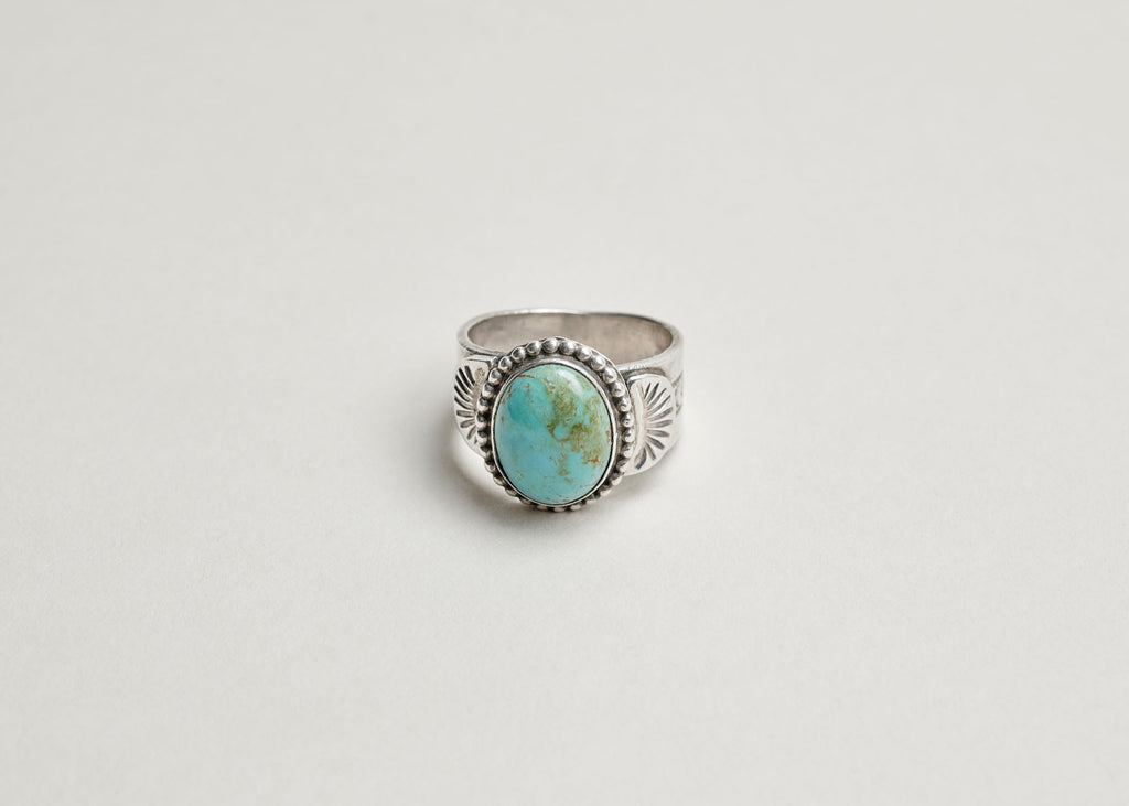 Turquoise Stamped Ring