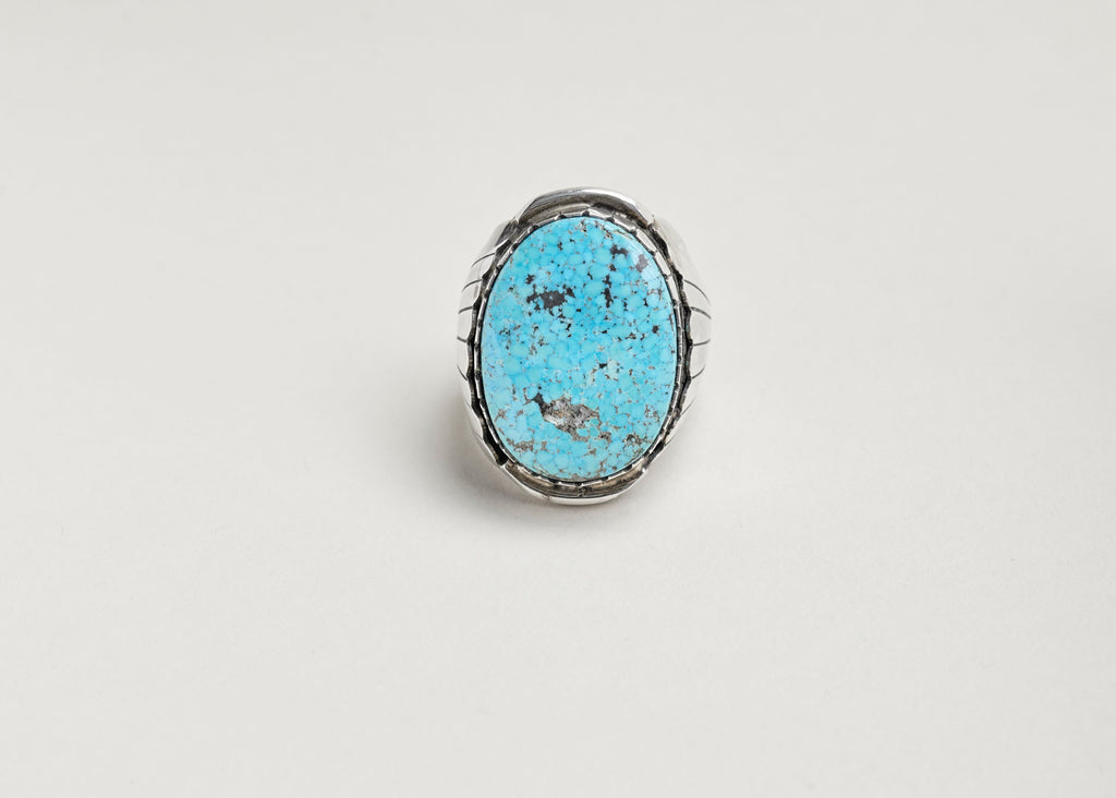 Oval Navajo Turquoise Ring