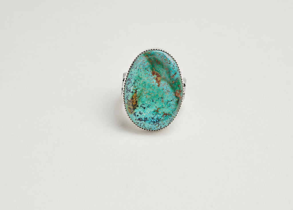 Large Oval Turquoise Ring