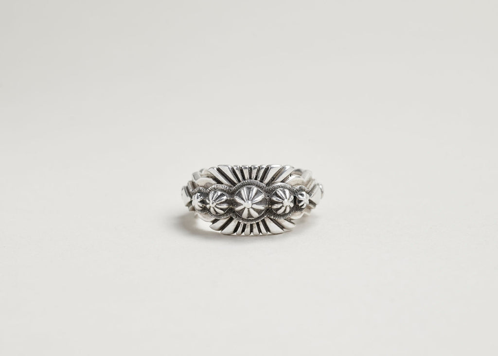 Sterling Silver Multi Concho Ring