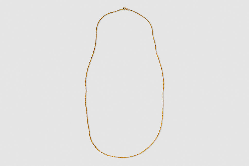 18 Carat Yellow Gold Woven Braided Link Chain