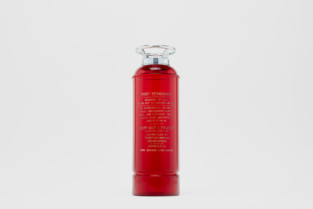 Ruby Glass 'Thirst Extinguisher' Cocktail Shaker