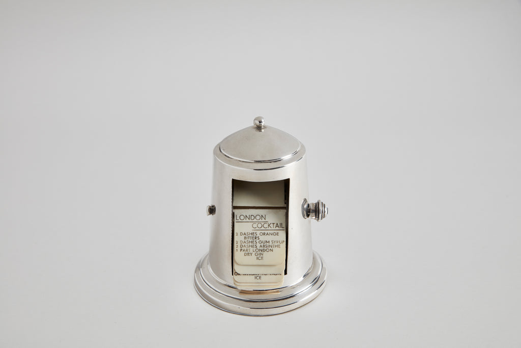 Sterling Cocktail Recipe Menu Holder