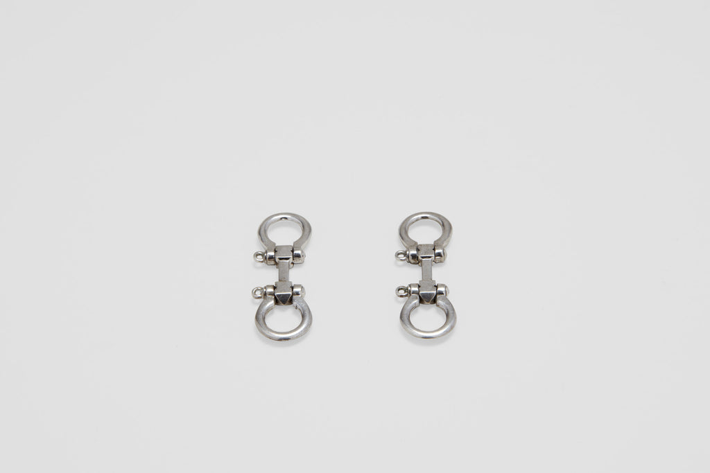 Sterling Silver Hermès Nautical Shackle Cufflinks
