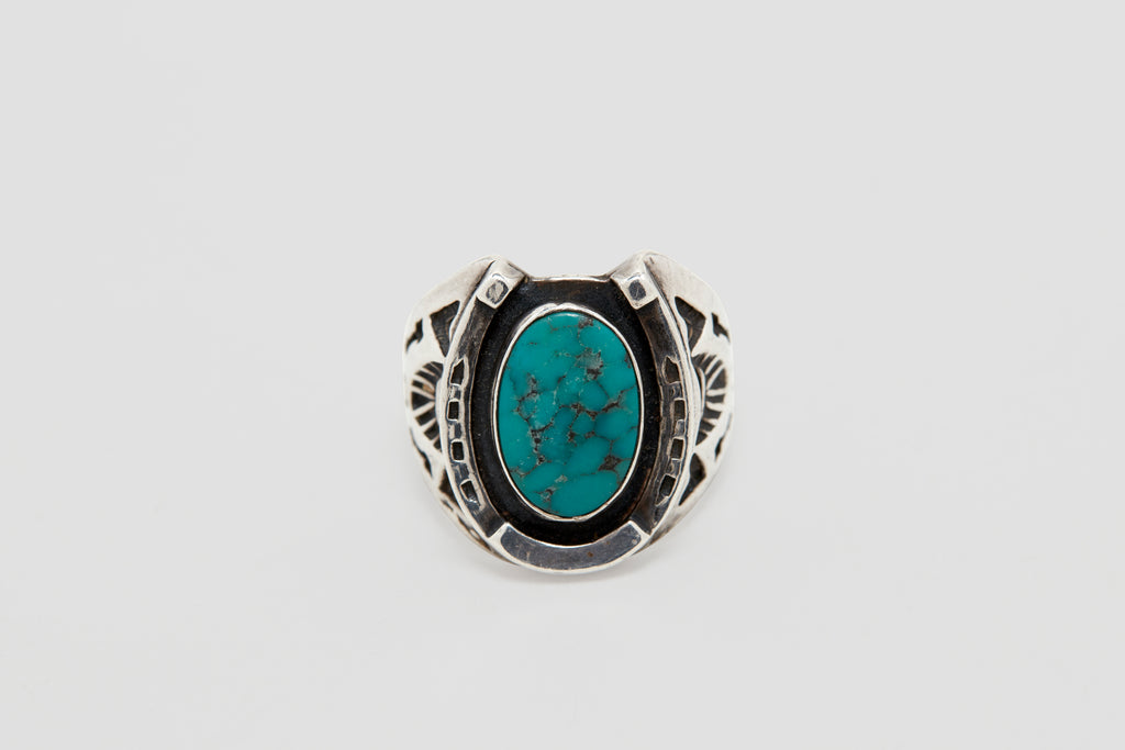 Turquoise Horseshoe Ring
